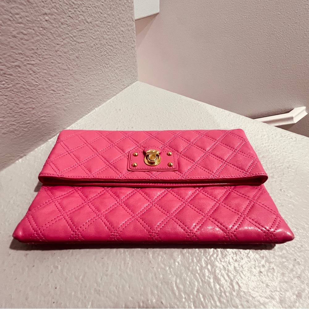 Marc Jacobs Pink Quilted Clutch